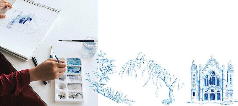 Invitaciones de boda personalizadas-Bocetaje